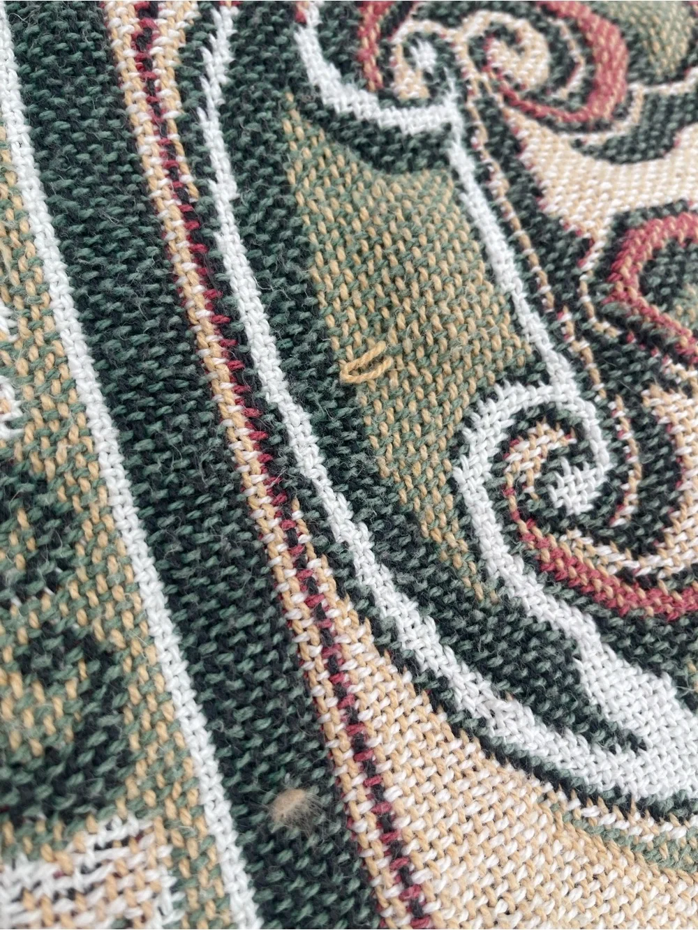 Goodwin Weavers Tapestry Blanket Garden Seed Box Vintage Cottage Core